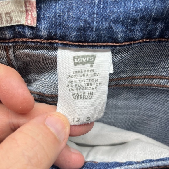Levi’s 515 Bootcut Jeans Womens 12 S Short Blue Denim Stretch Pants Comfy 2556 - Picture 3 of 10